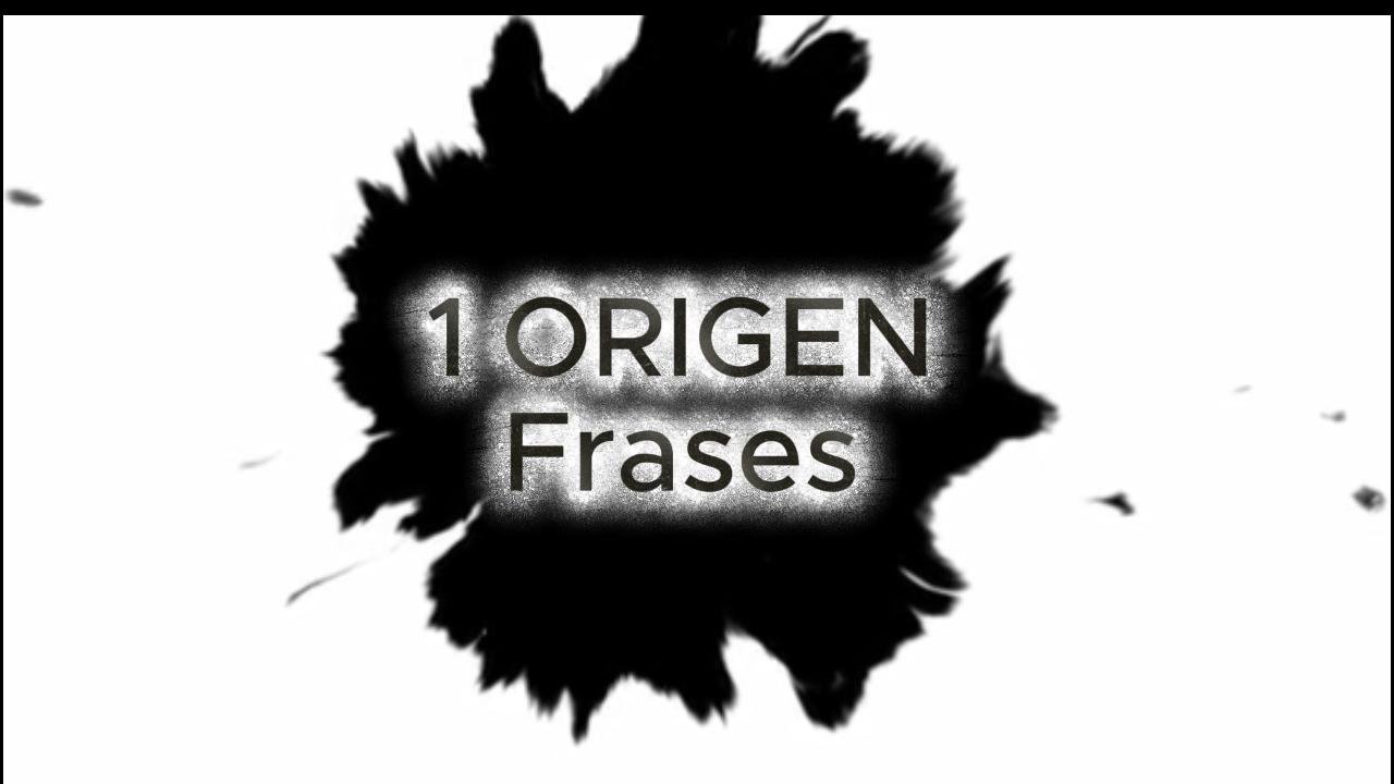 Portada de S.1 ORIGEN Frases
